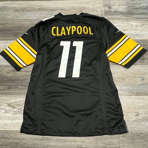 Nike NFL On Field Pittsburgh Steelers Chase Claypool #11 Black Mens S Jersey EUC - Picture 1 of 8